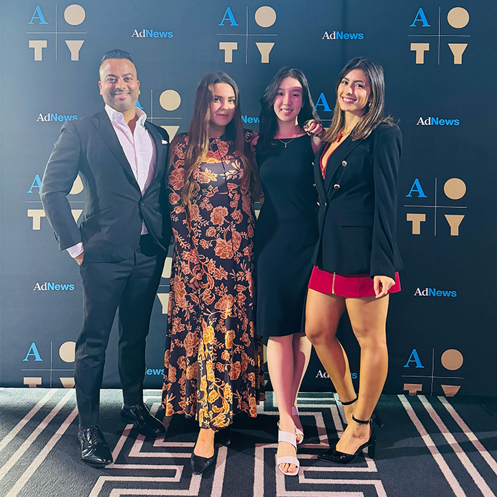 Our ANZ Team attending the AdNews Awards